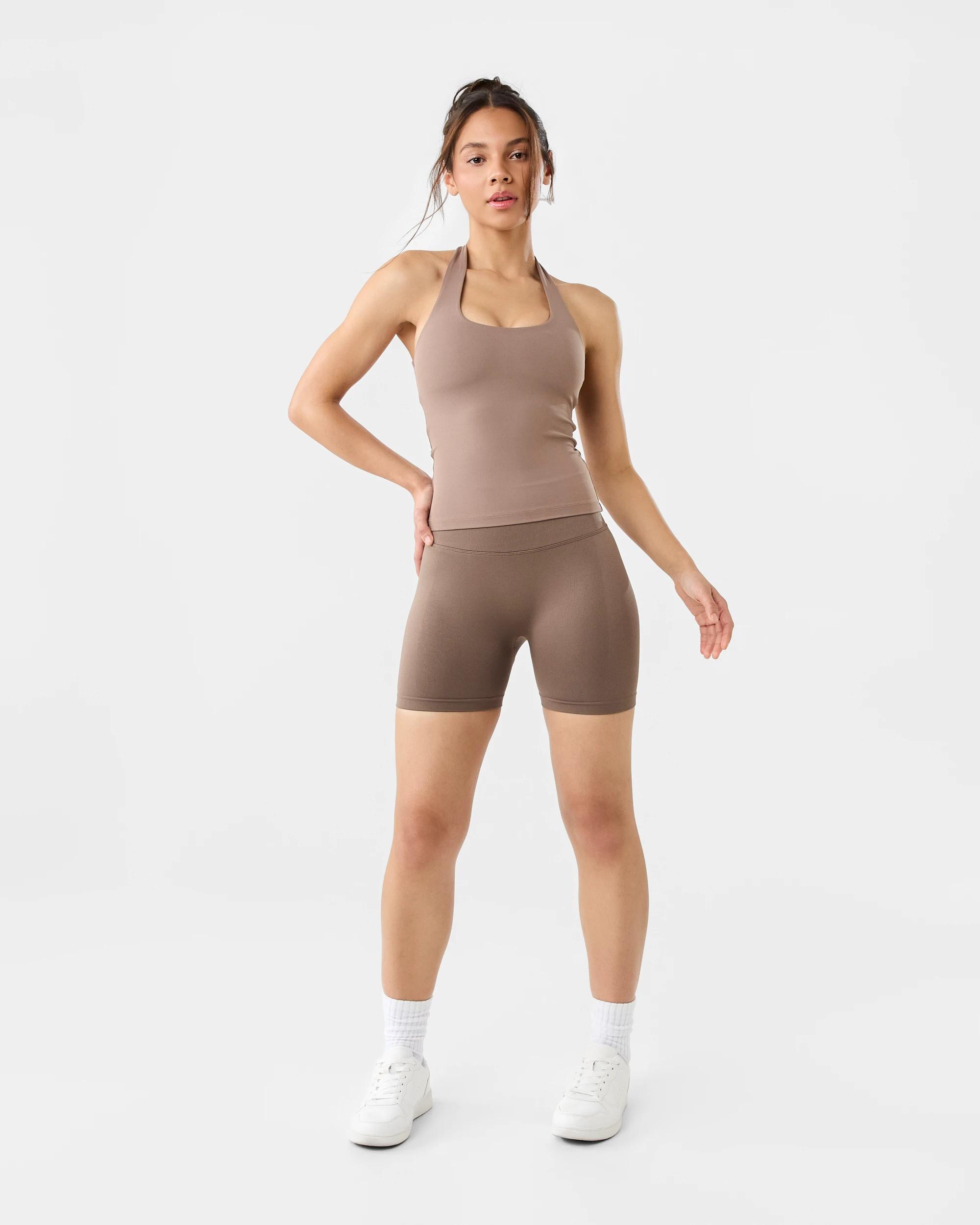 2 Active Womens Cloudform Halter Tank Soft Truff, 2 of 7