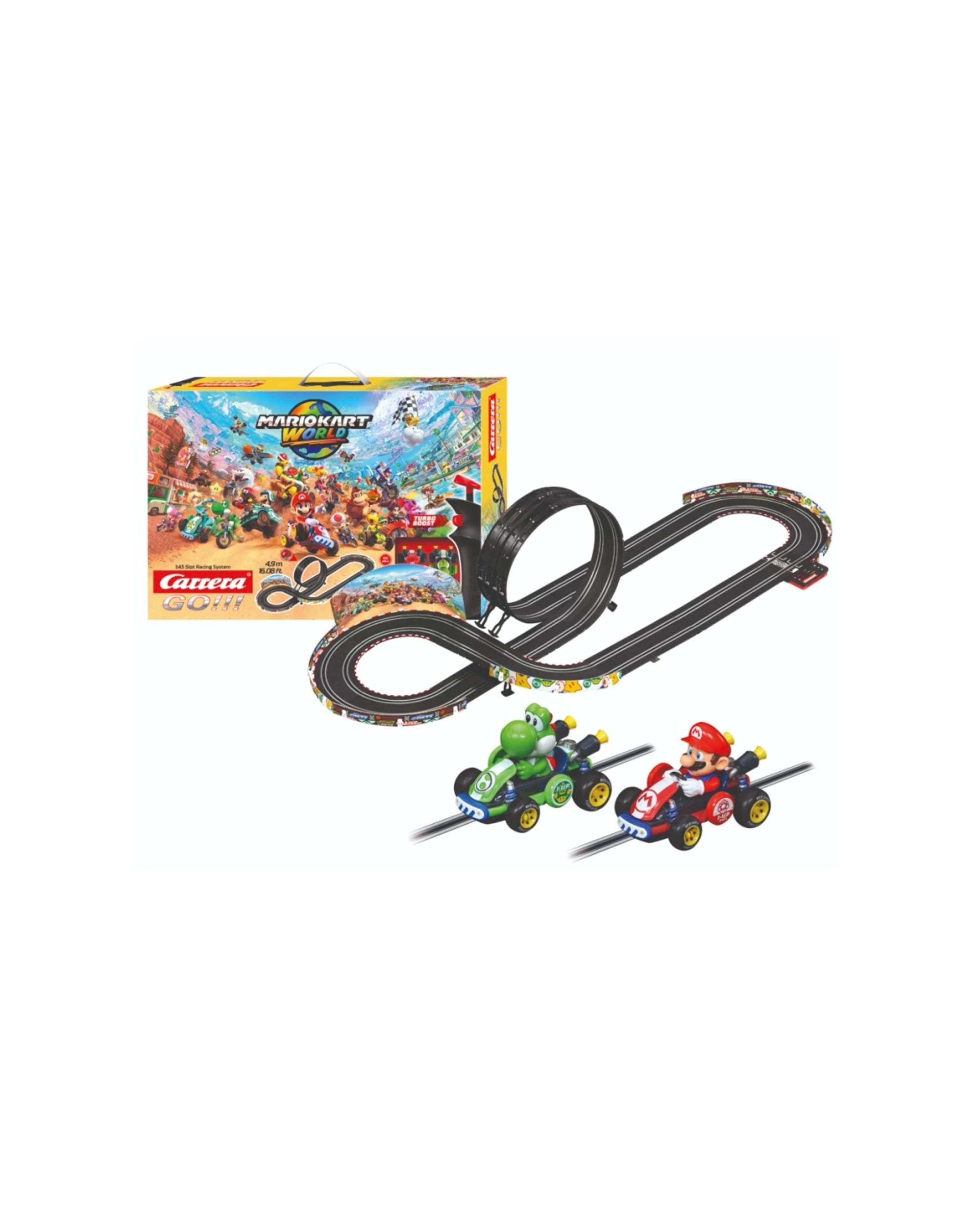 2 Carrera Mario Kart World Slot Racing Track Set Fun Play Kids 4.9m - Multi, 2 of 7