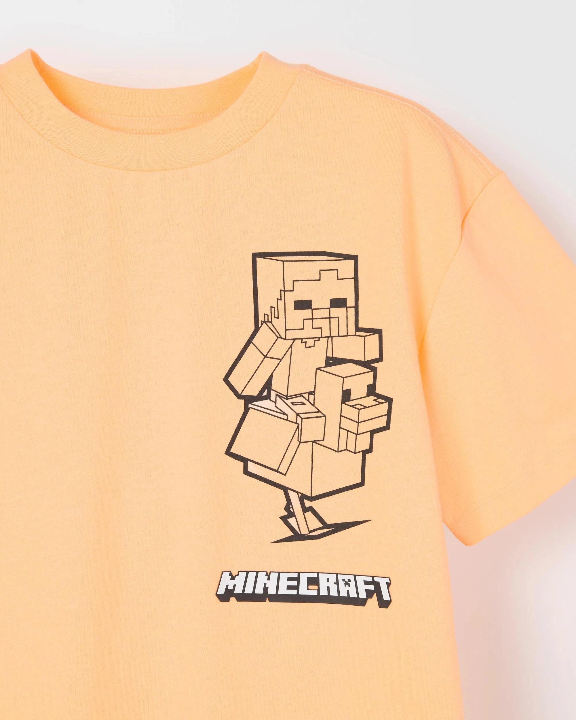 6 Minecraft Harmony Day Australian Cotton Print T-Shirt ORANGE, 6 of 6