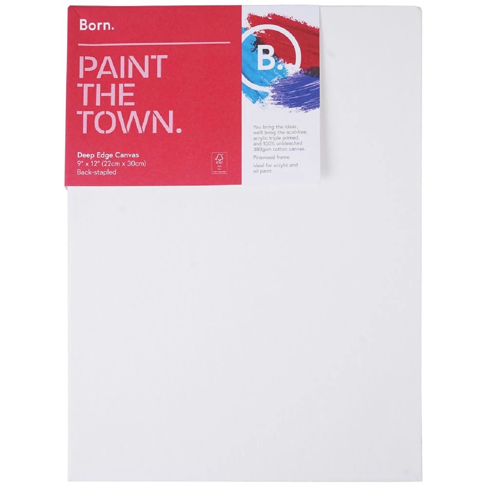 1 Born Deep Edge Canvas 9 x 12", 1 of 5