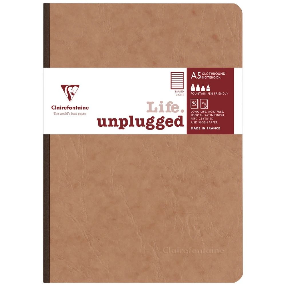 1 Clairefontaine My Essentials A5 Notebook Ruled 192 Page Kraft, 1 of 6