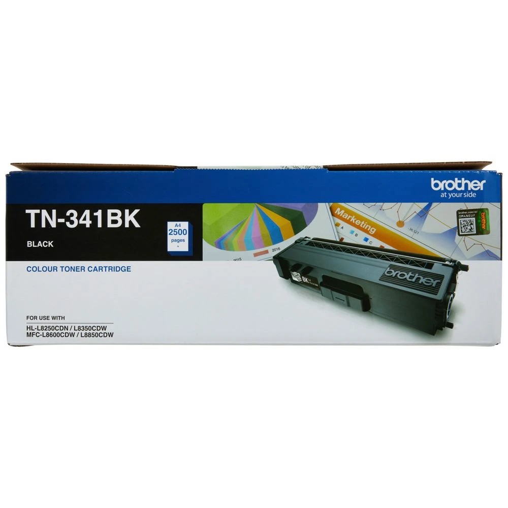 1 Brother TN 341 Toner Cartridge Black, 1 of 2