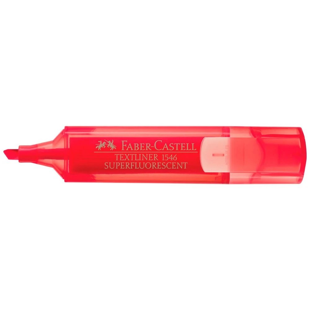 1 Faber-Castell Textliner Fluoro Highlighter Red, 1 of 2