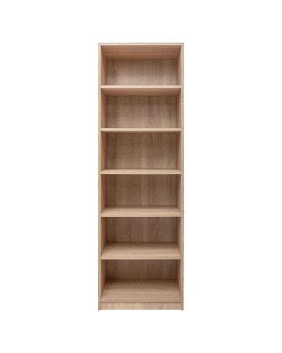 European Cabinetry Malmo Six Shelf Wardrobe Module Swiss Krono Boards Oak - Natural