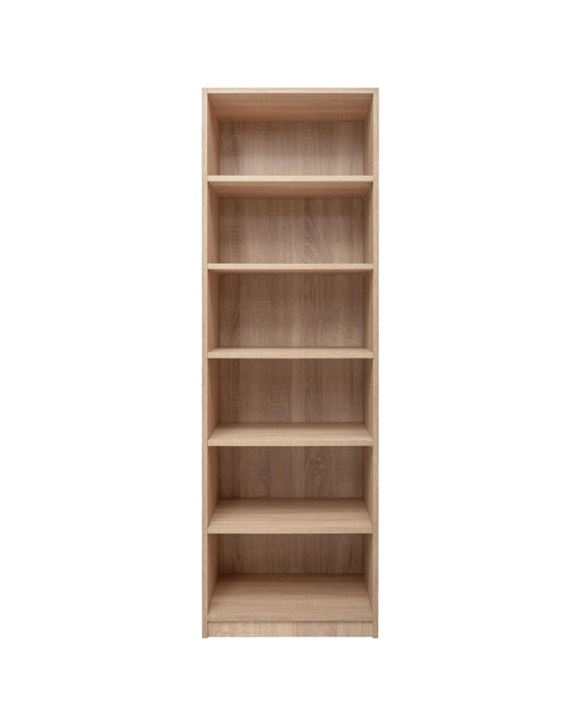 1 European Cabinetry Malmo Six Shelf Wardrobe Module Swiss Krono Boards Oak - Natural, 1 of 3