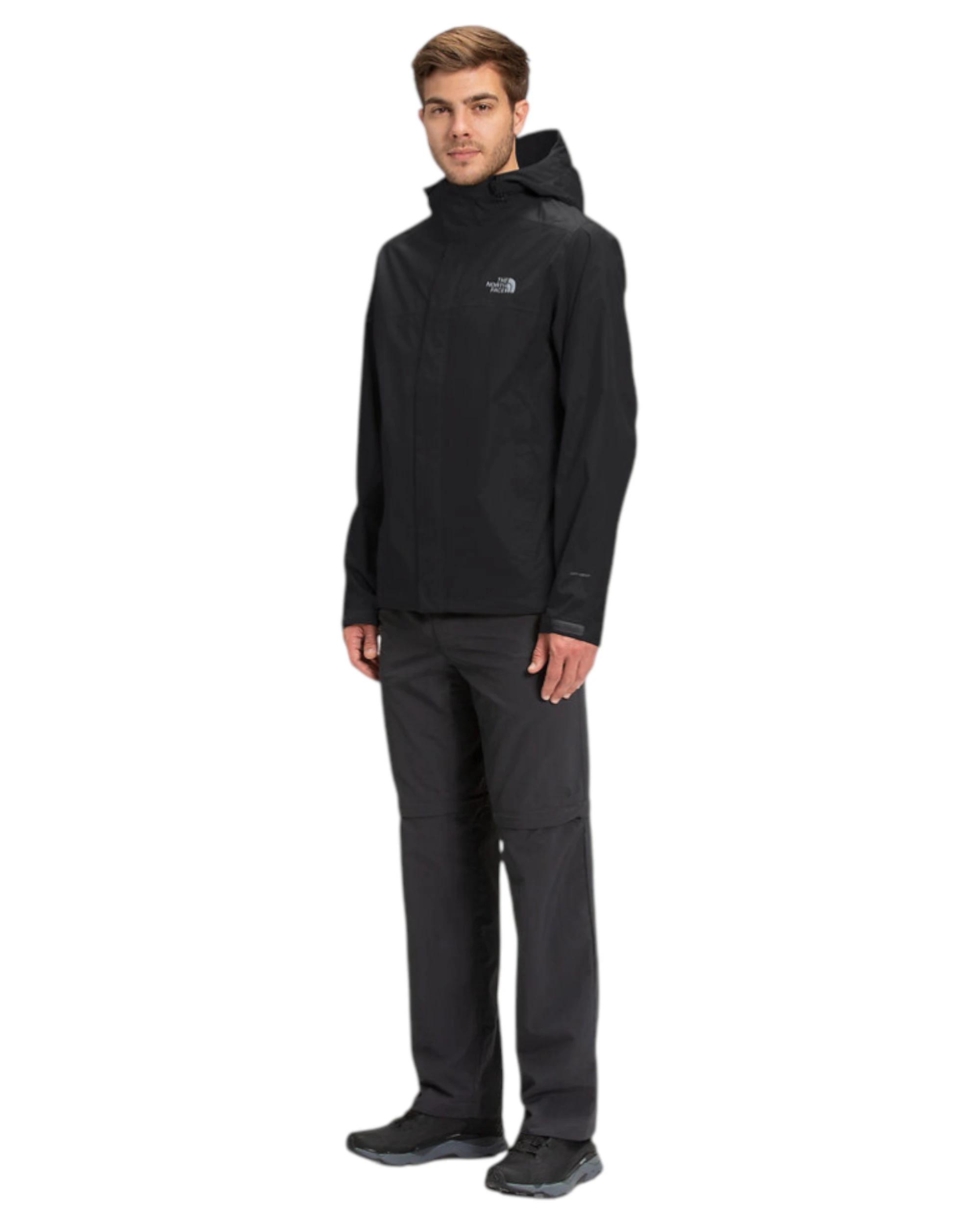 3 The North Face Mens Venture 2 Jacket Tnf Black/Tnf Black/Mid Grey TNF BLACK/TNF BLACK/MID GREY, 3 of 6