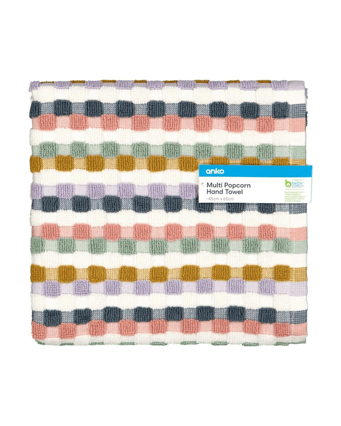 5 Multi Popcorn Cotton Hand Towel, 5 of 6