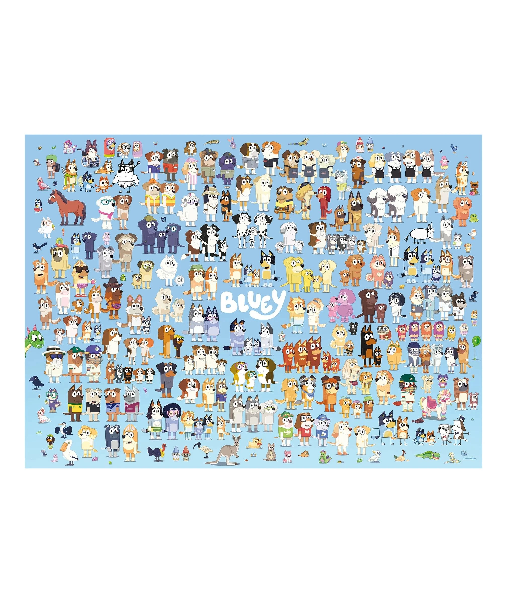 2 500 Piece Bluey and Friends Crown Puzzle - Multi, 2 of 3