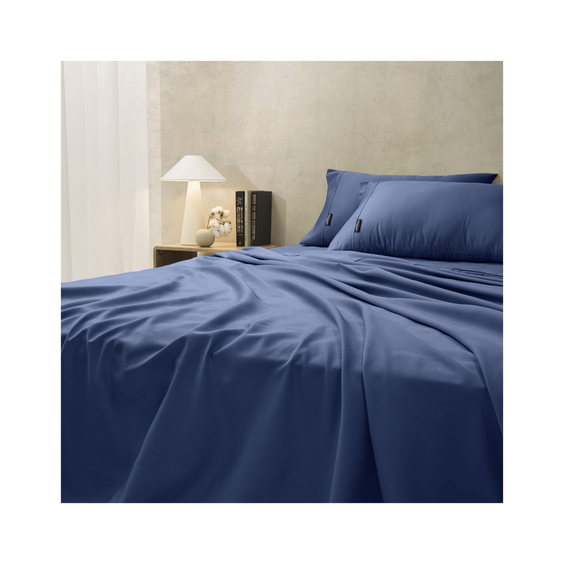 1 Sheraton Luxury Maison Queen Bed Fitted Sheet Set 1000tc Cotton Rich Nightfall
 - Queen Bed
 - Blue, 1 of 3