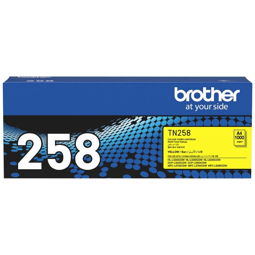 1 Brother TN258Y Toner Cartridge Yellow, 1 of 1