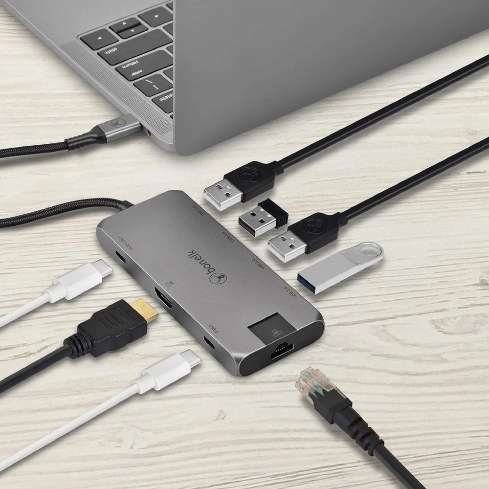 5 Bonelk Long-Life USB-C 8-in-1 Multiport Hub Space Grey, 5 of 7