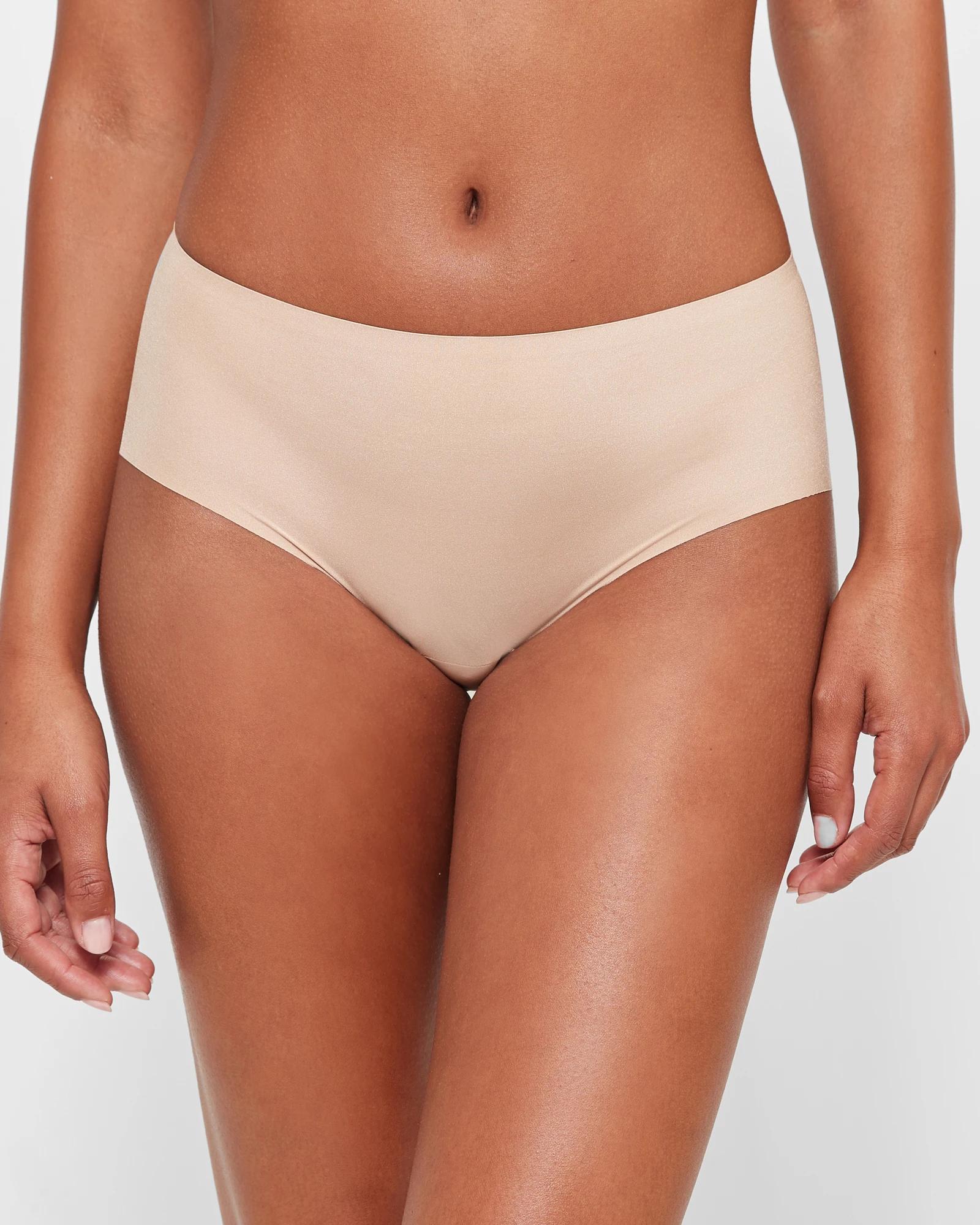 2 Target Womens Bonded No Show Midi Briefs 2 Pack LATTE, 2 of 4