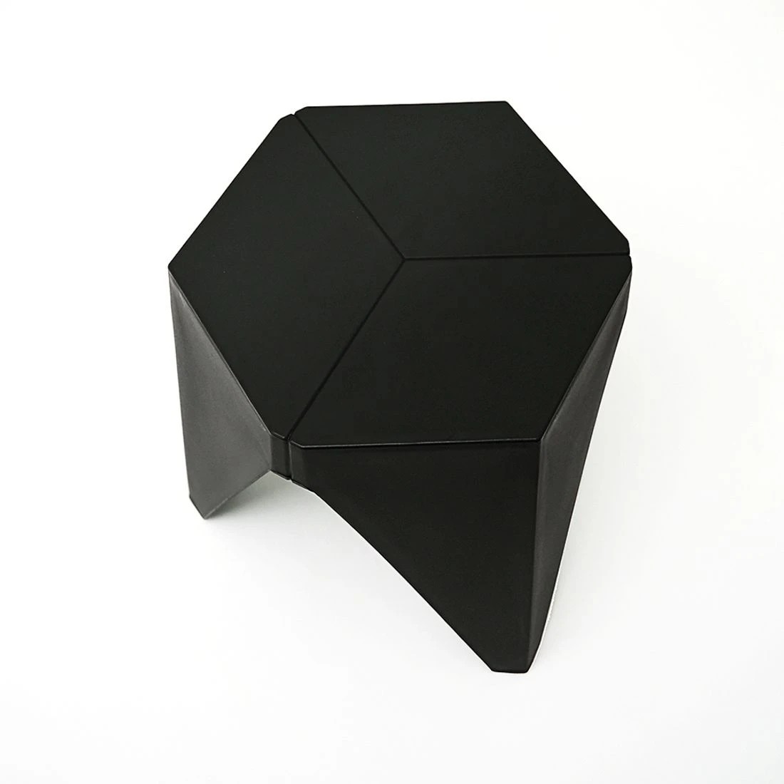 3 Artiss 2x Bar Stools Puzzle Plastic Foot Stool - Black, 3 of 7