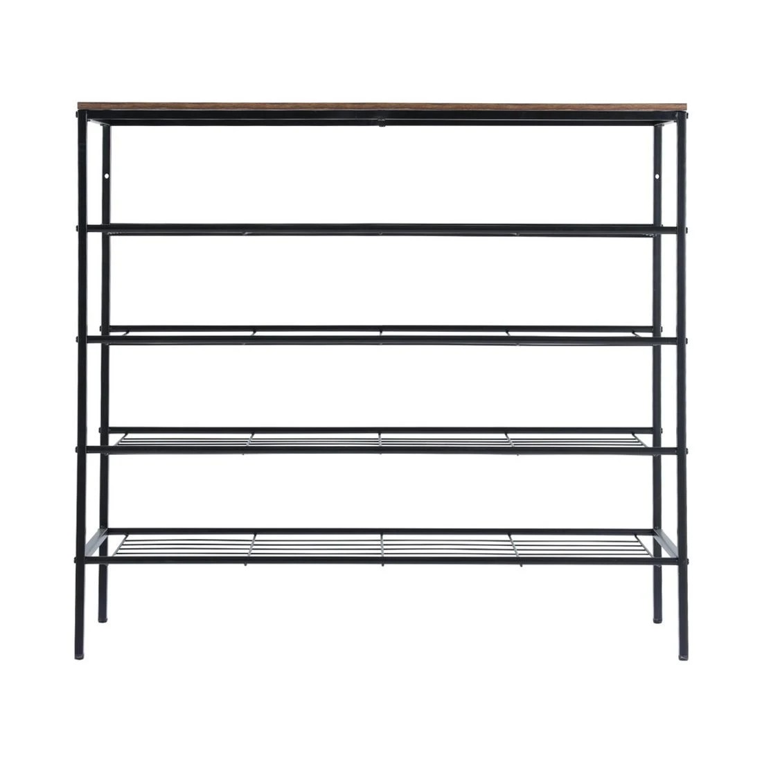 5 Artiss Shoe Rack 5-Tier 25 Pairs Entryway Closet Organizer Space Saving Sturdy Easy Assembly Bedside Table - Black, 5 of 8