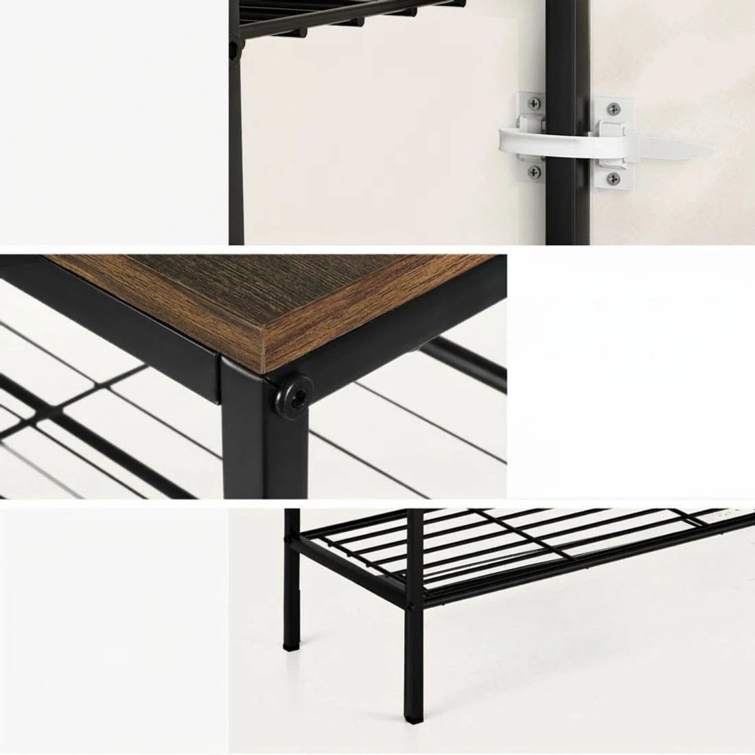5 Artiss Shoe Rack 5-tier 25 Pairs - Black, 5 of 8