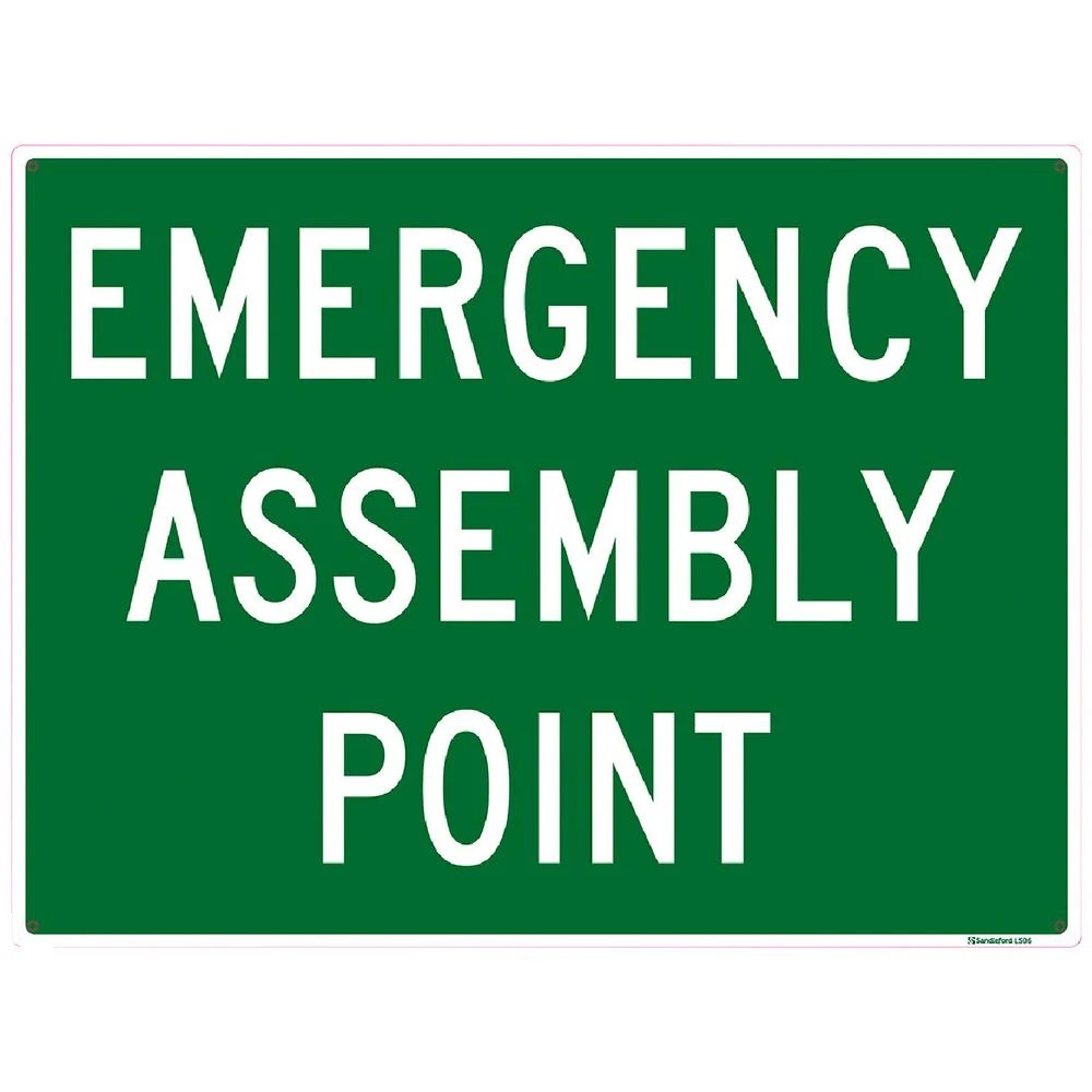 1 Emergency Assembly Sign 450 x 600mm, 1 of 1