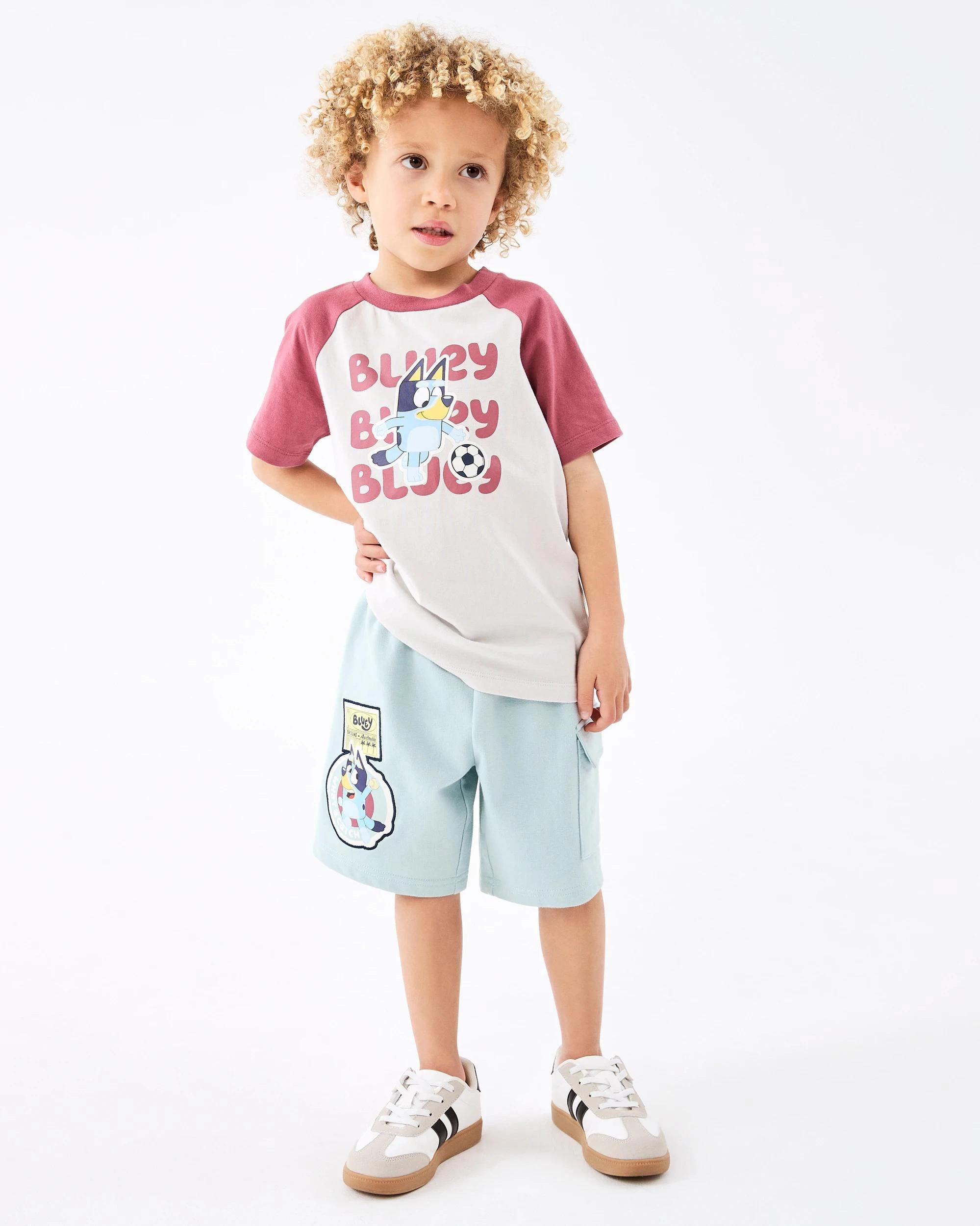 4 Australian Cotton Bluey T-shirt GREY MARLE, 4 of 5