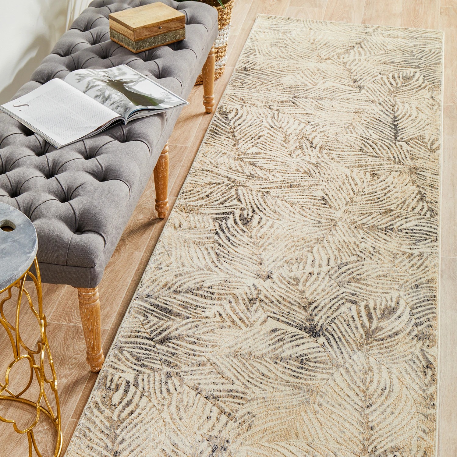 2 Common Ground Rugs Wonderland 300x80cm - Medium Runner Power Loomed Pet Friendly Rug - Charcoal, 2 of 7