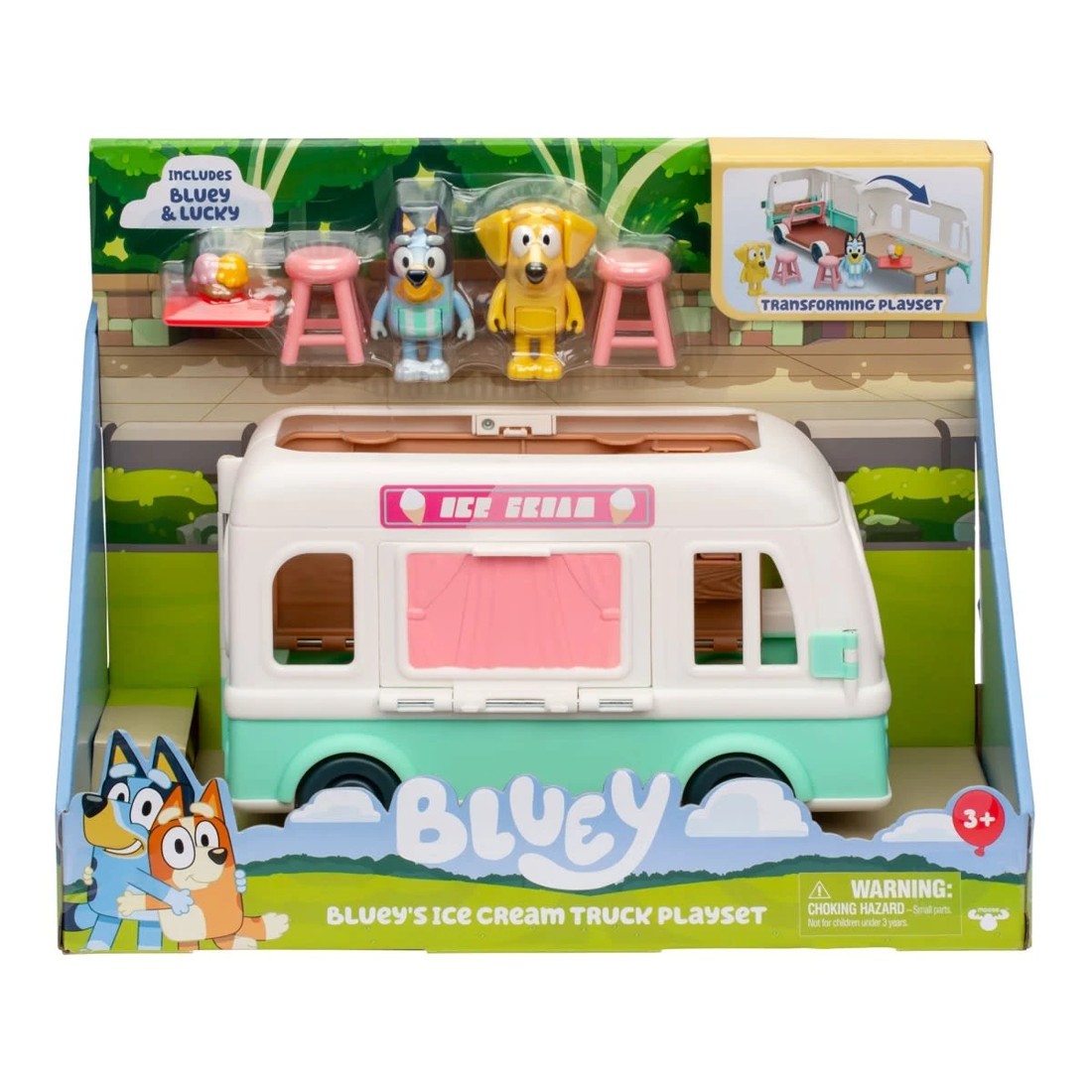 1 Bluey Holiday Ice Cream Truck Exclusive Playset, 1 of 10
