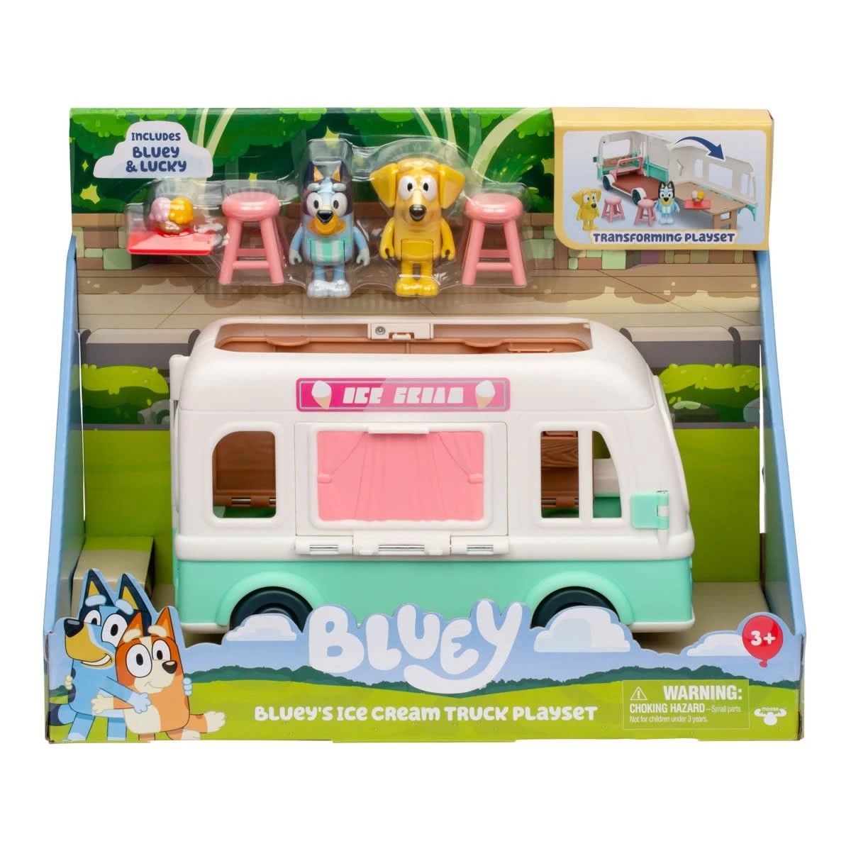 1 Bluey Holiday Ice Cream Truck Exclusive Playset, 1 of 10