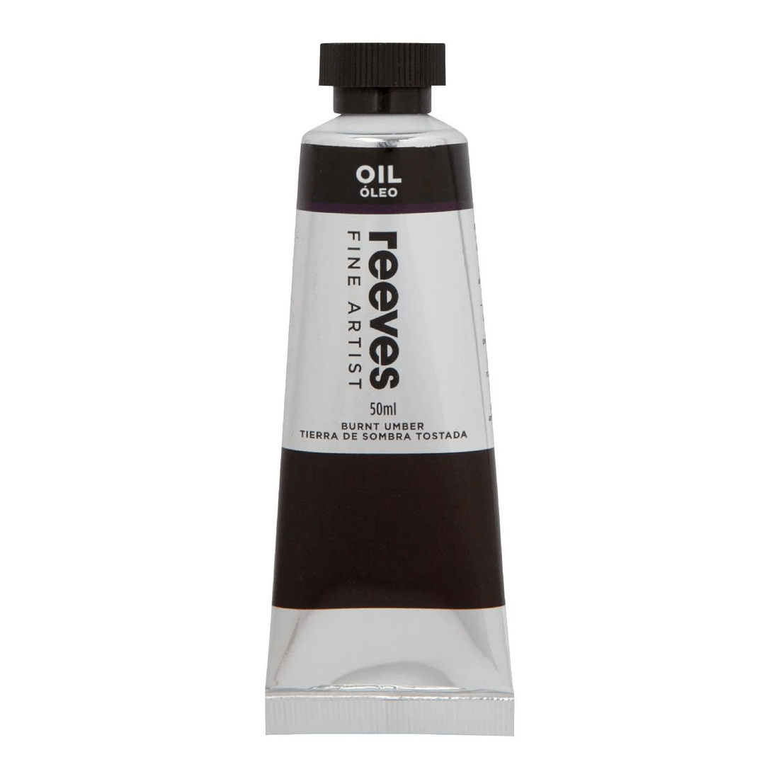 1 Reeves Oil Paint 50mL Burnt Umber, 1 of 1