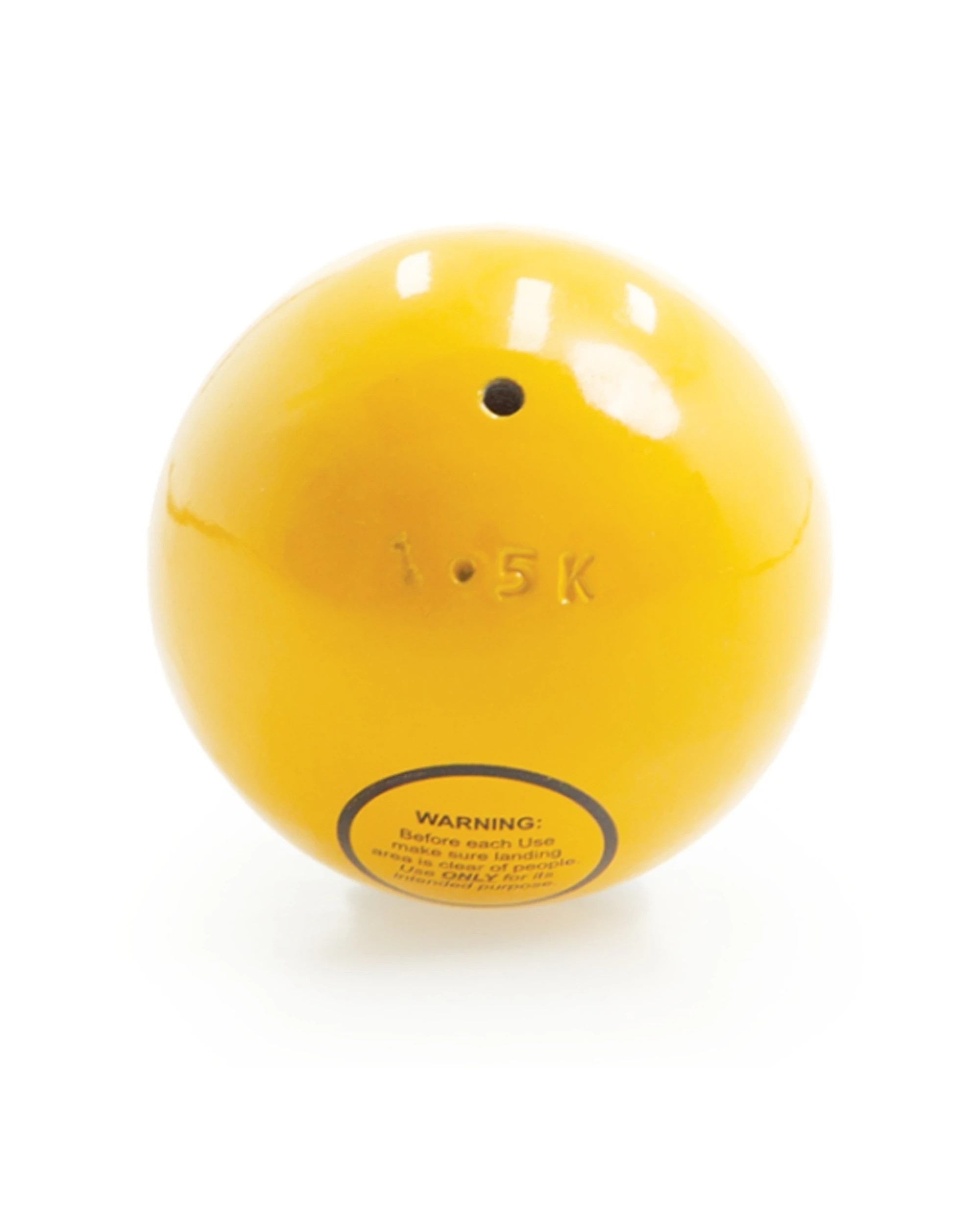1 Victor Sports Shot Put Cast Iron Unturned Training Weight 1.5kg - Yellow, 1 of 1
