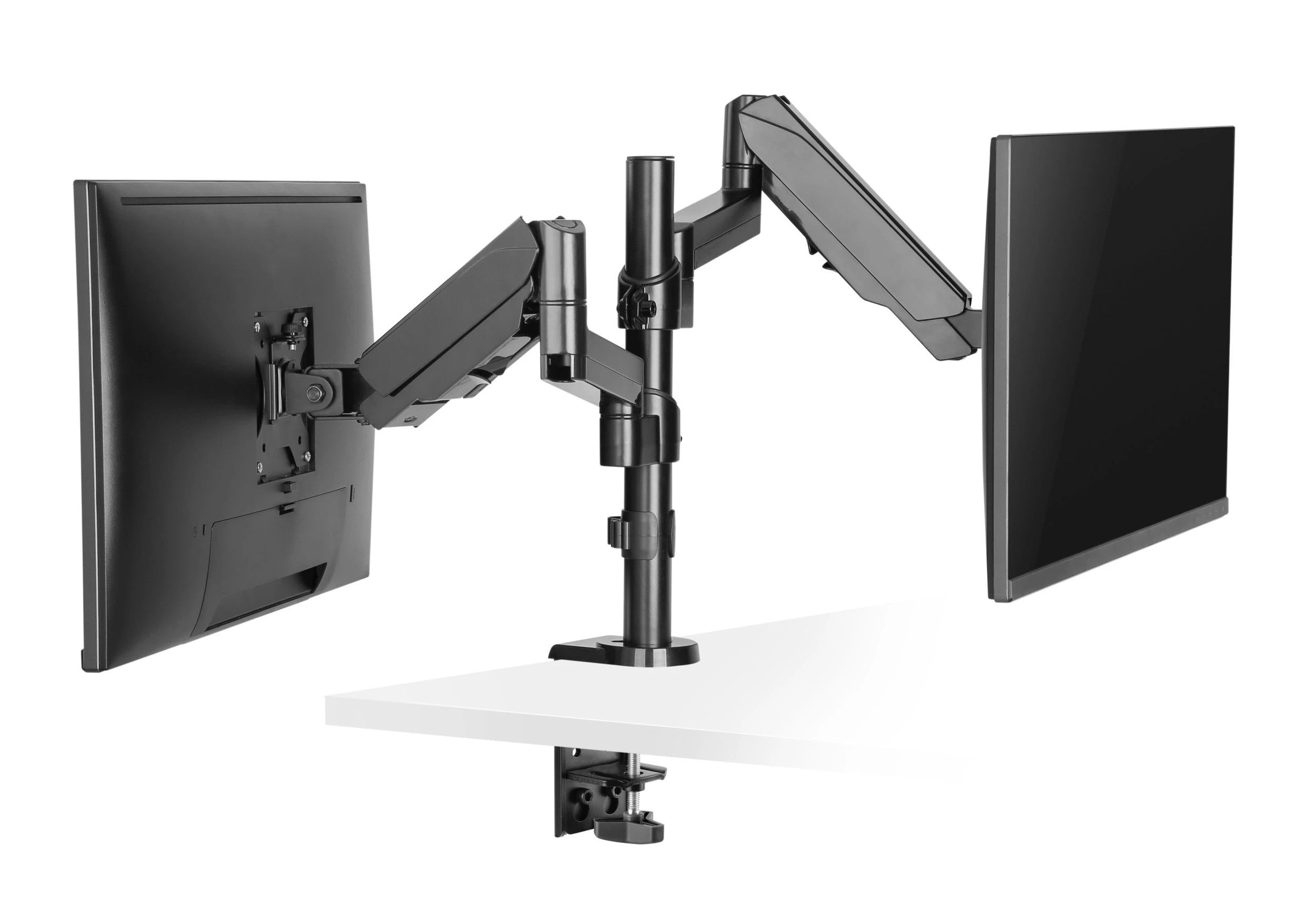 5 Brateck Dual Monitor Full Extension Gas Spring Dual Monitor Arm, 5 of 8