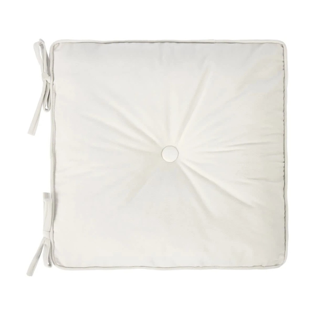 3 Velvet Chair Pad - Natural, 3 of 4