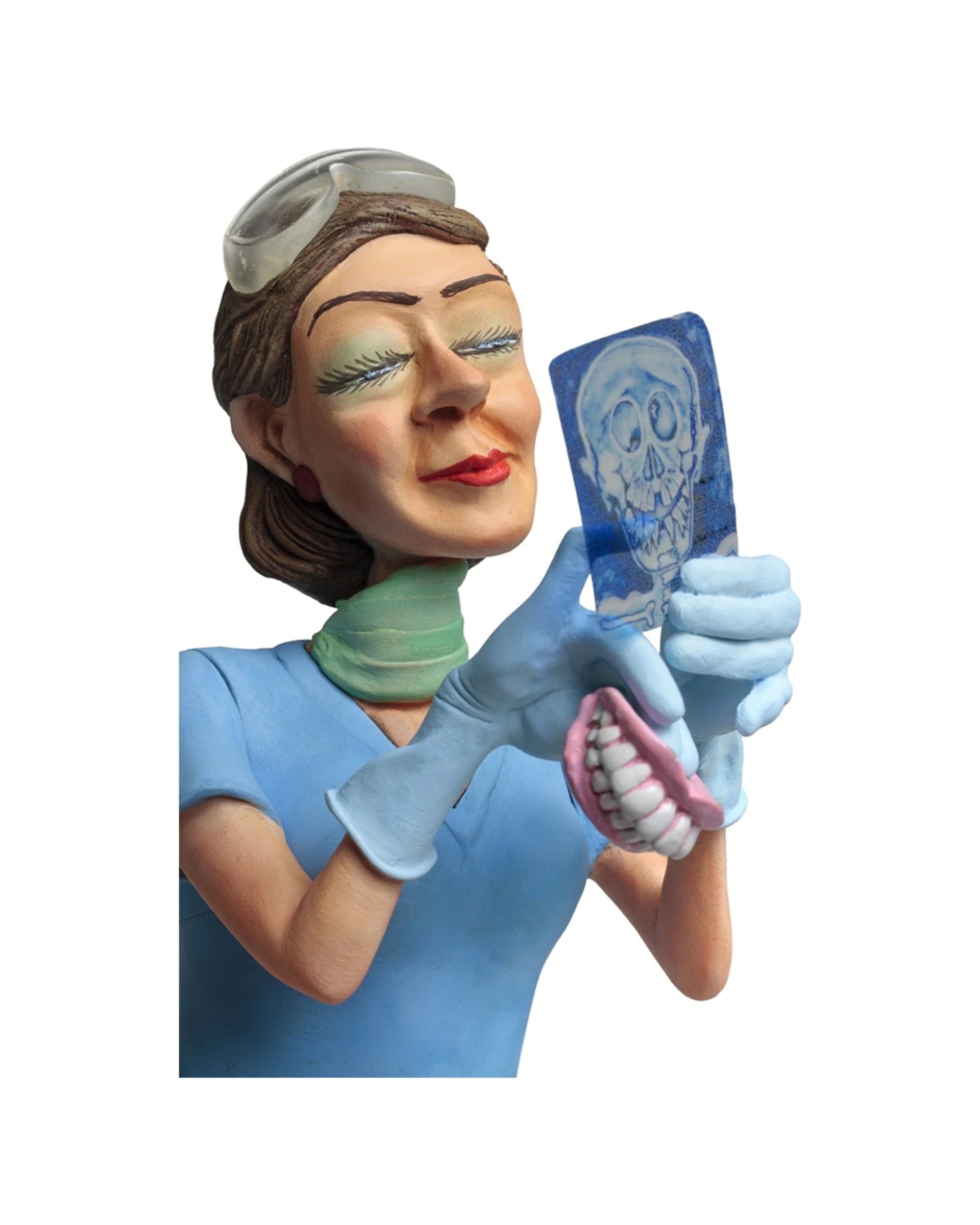 3 The Comic Art of Guillermo Forchino Half Size Lady Dentist Figurine - Multi, 3 of 7
