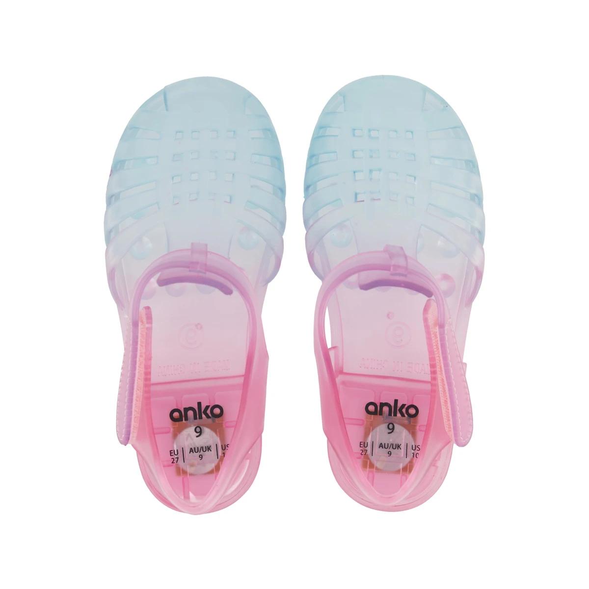 4 Junior Light Up Jelly Sandals Ombre, 4 of 6