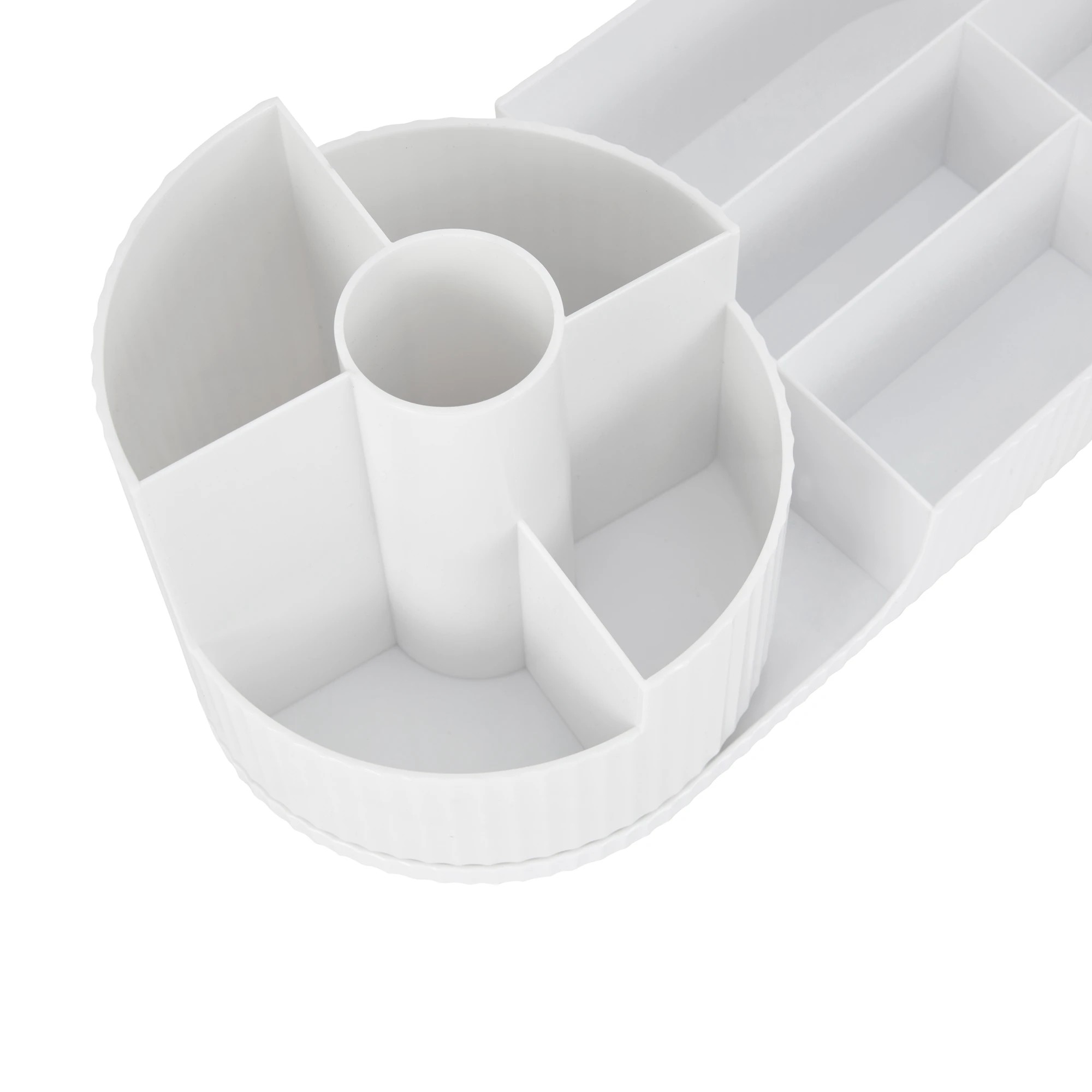6 Rotating Desk Organiser - White, 6 of 8