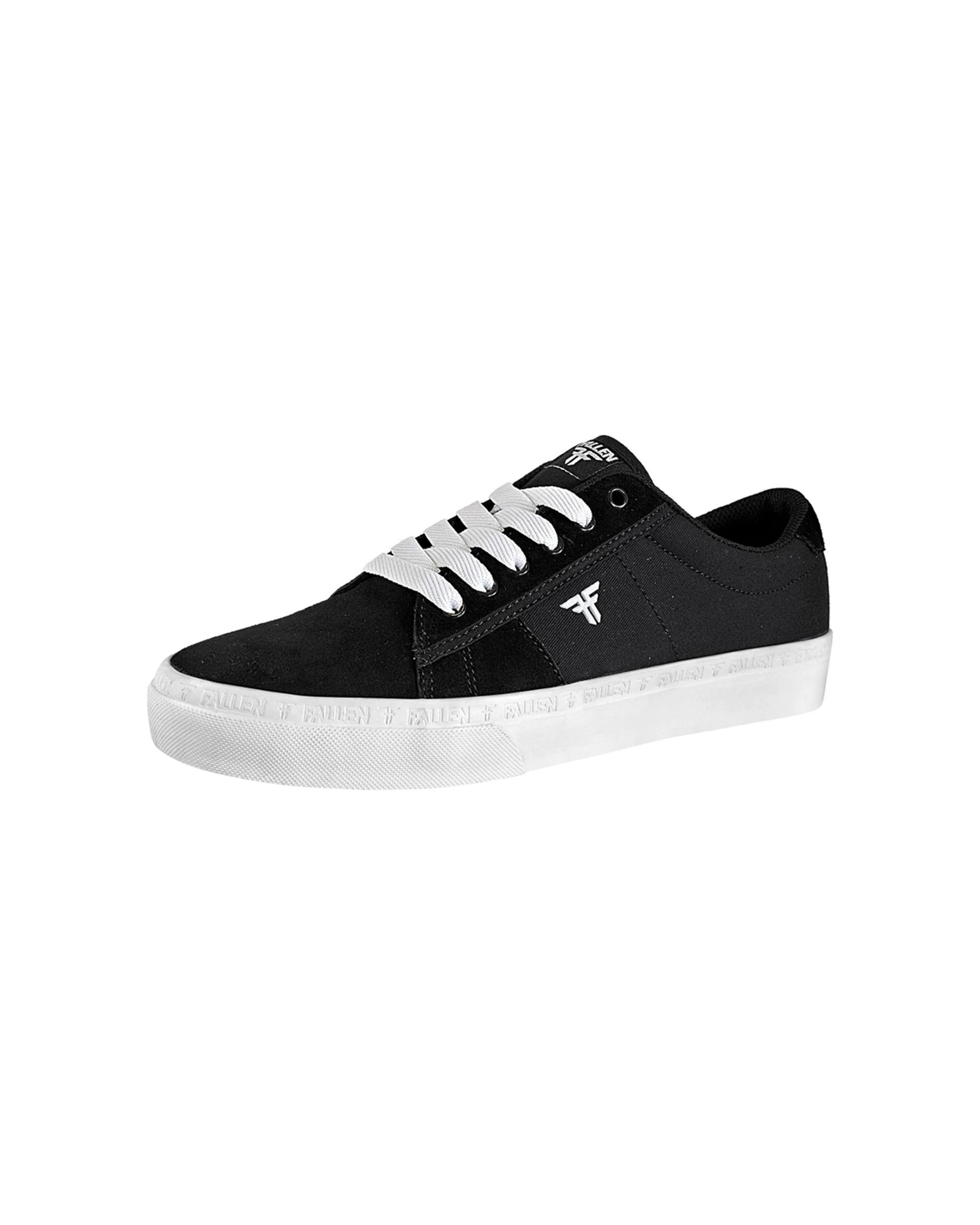 3 Fallen Footwear Men Bomber Vulcanised Sole Skate Sneaker Shoes BLACK/WHITE, 3 of 6