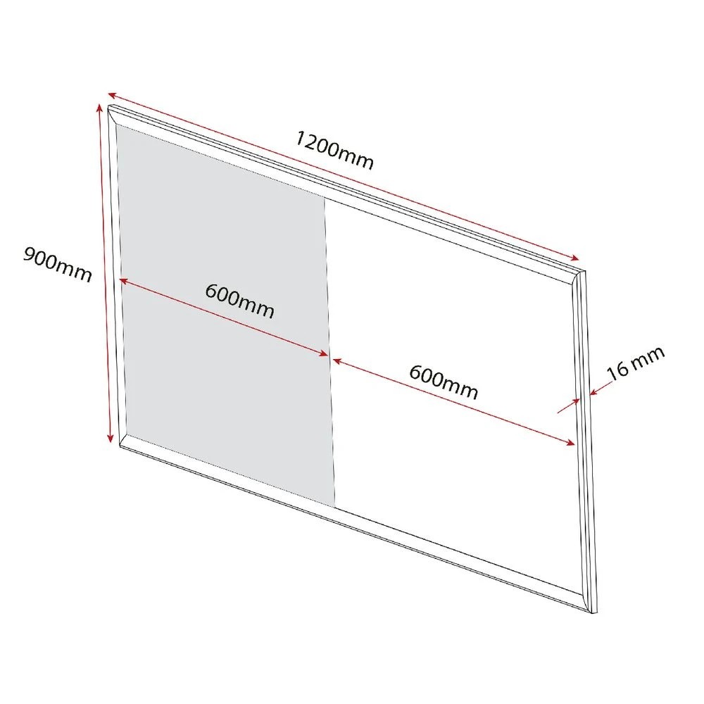 4 J.Burrows Aluminium Frame Combination Board 1200 x 900mm, 4 of 4