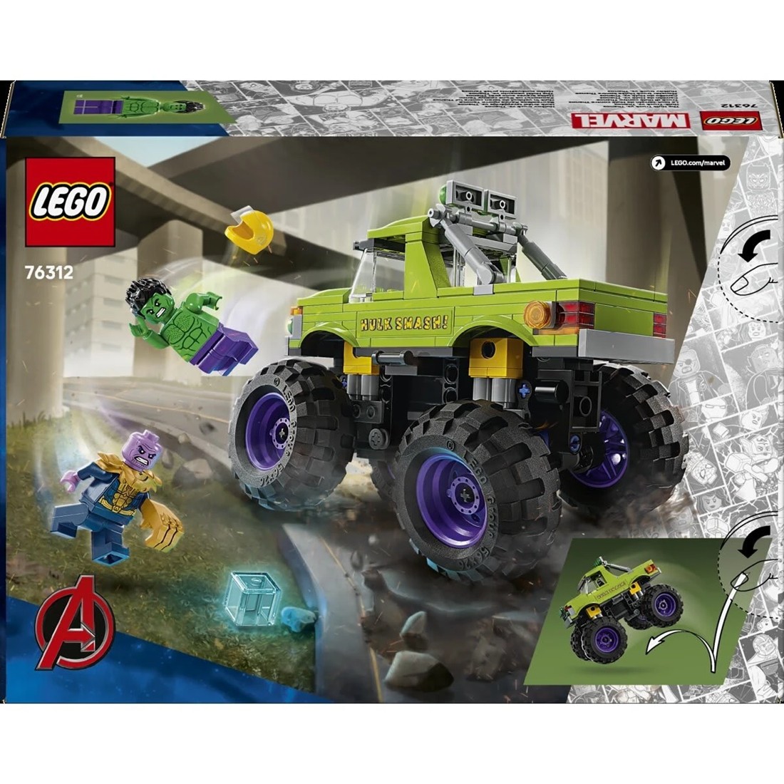11 LEGO Marvel The Hulk Truck vs. Thanos 76312, 11 of 11
