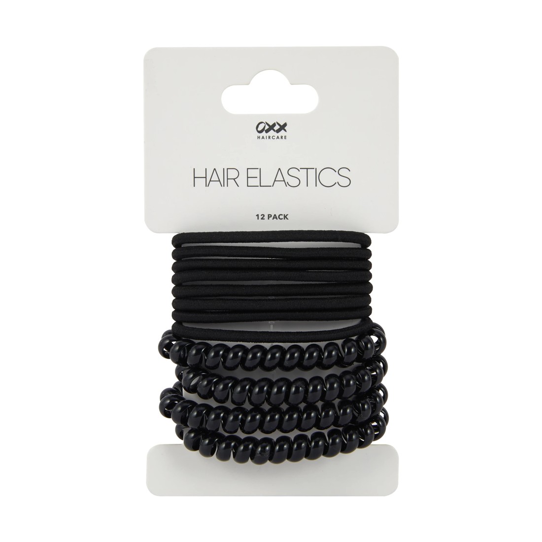 4 OXX Haircare 12 Pack Hair Elastics - Black, 4 of 4