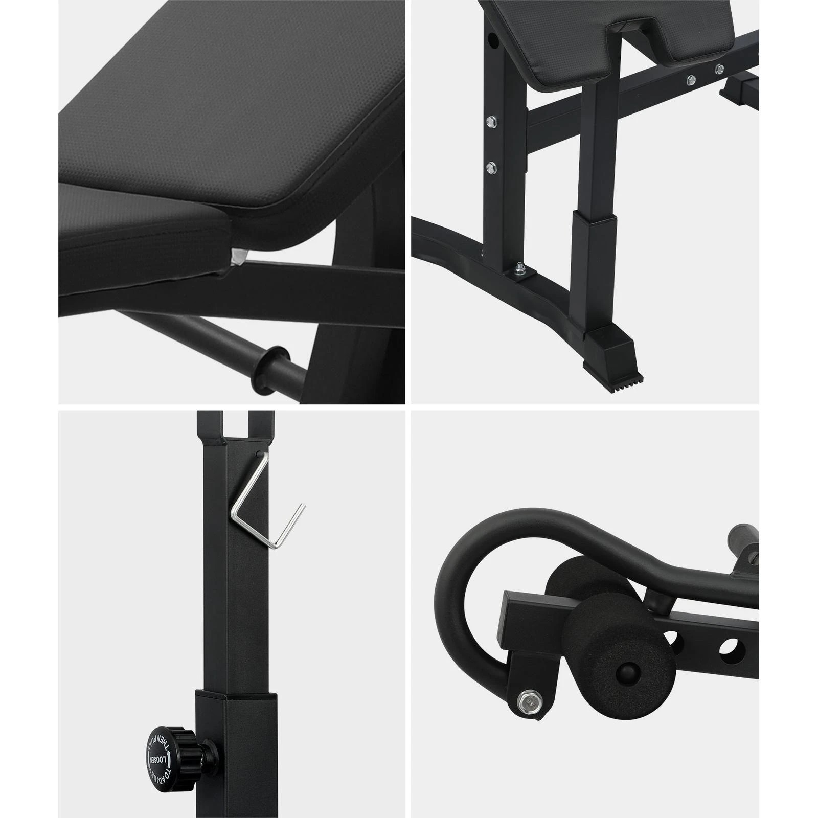 4 Finex Weight Bench Press Pulldown Multi-Station - Black, 4 of 8