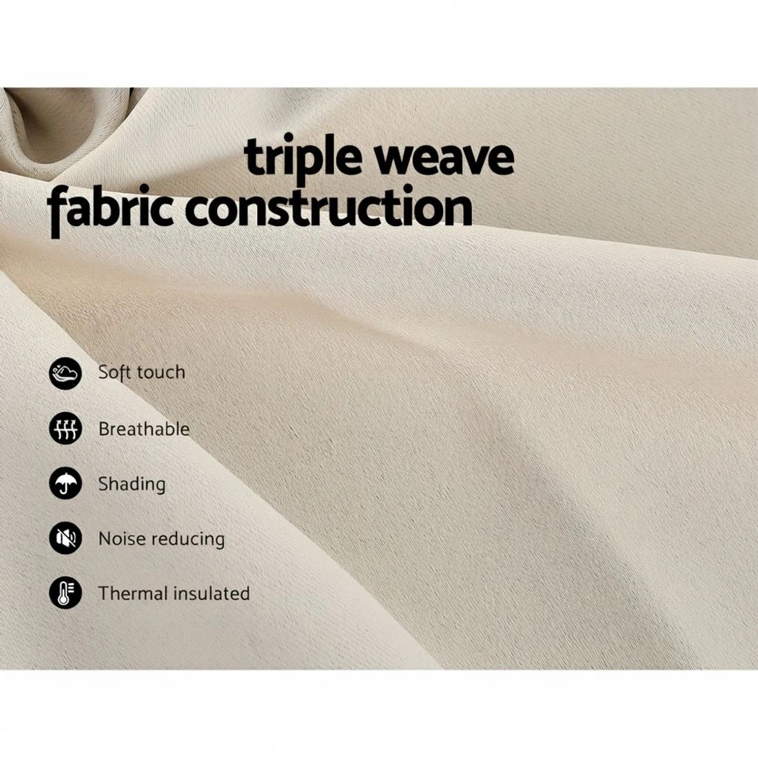 4 Artiss 2X Blockout Curtains Eyelet 240x230cm - White, 4 of 6