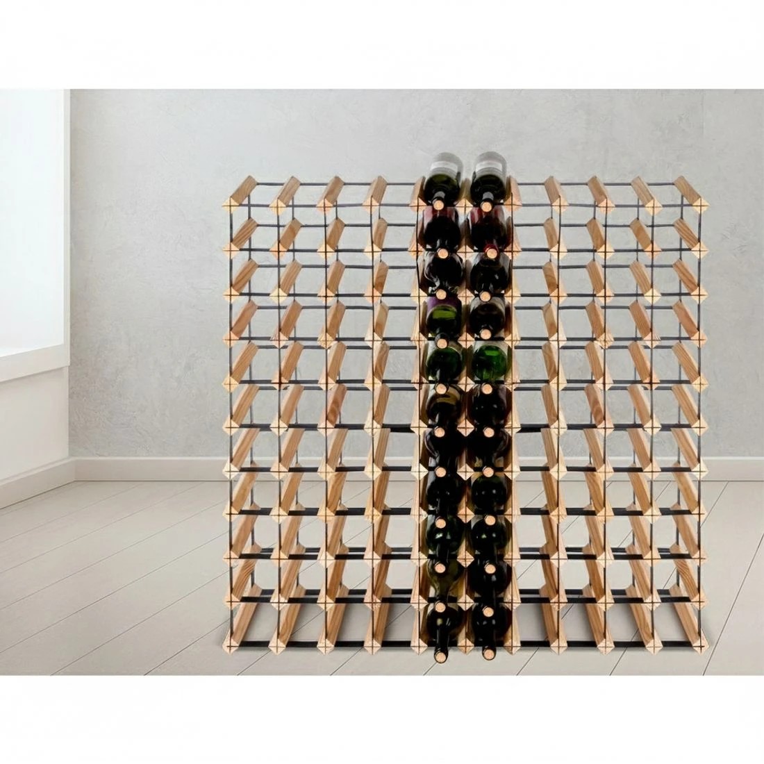 3 Artiss Wine Rack 110 Bottle - Natural, 3 of 6