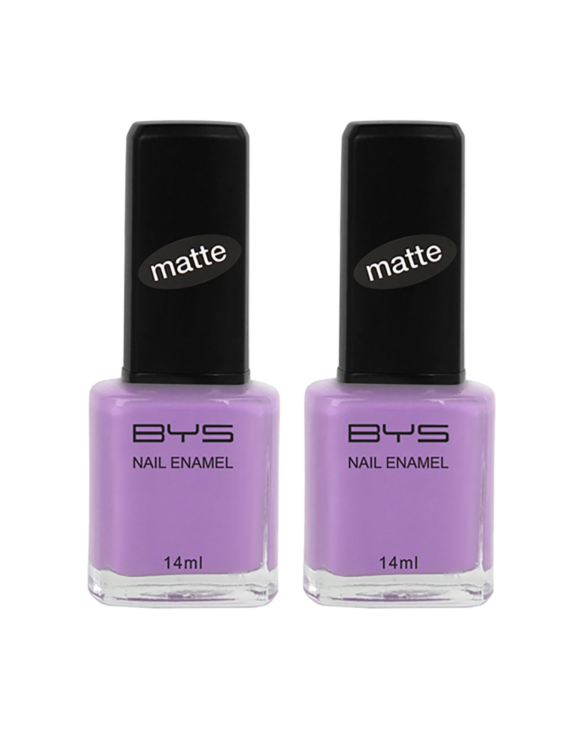 1 BYS 2PK BYS Matte Frosting Nail Polish Long Wearing Chip Dry 14ml - Purple, 1 of 2