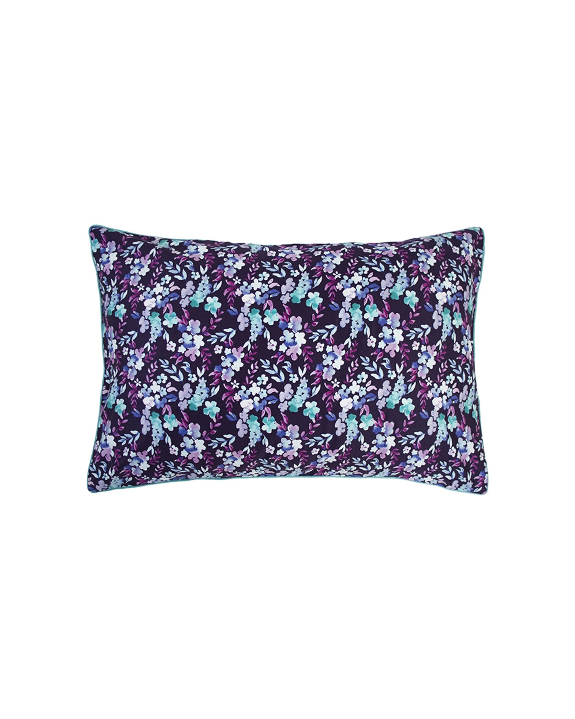 4 BAMBURY Quilt Cover Set Evelyn Cotton Sateen Hand Painted Floral - Queen Bed - Pattern, 4 of 5