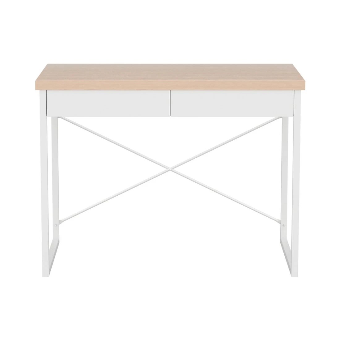 3 Artiss Computer Desk Drawer Storage Oak 100CM - Brown, 3 of 9