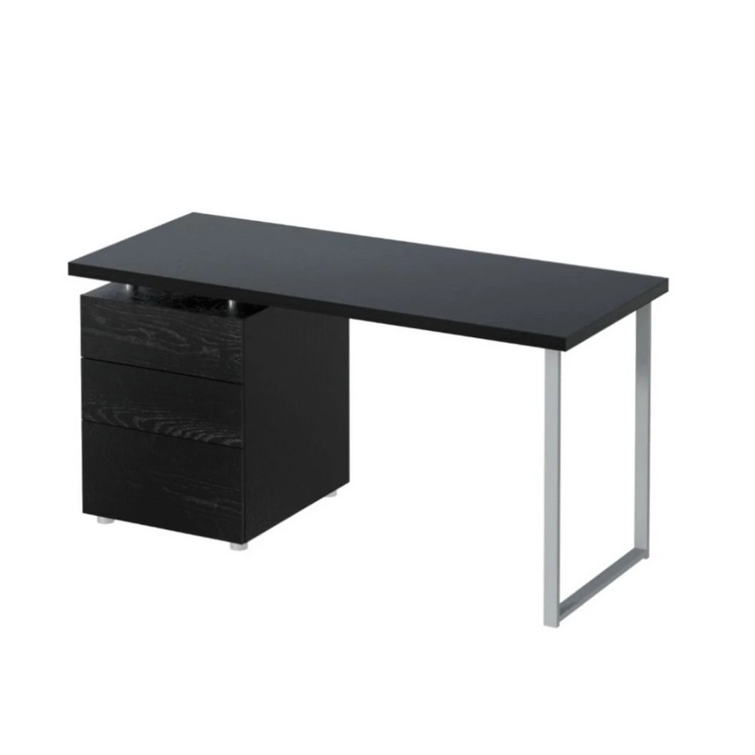 1 Artiss Computer Desk Drawer Black 140CM - Black, 1 of 8
