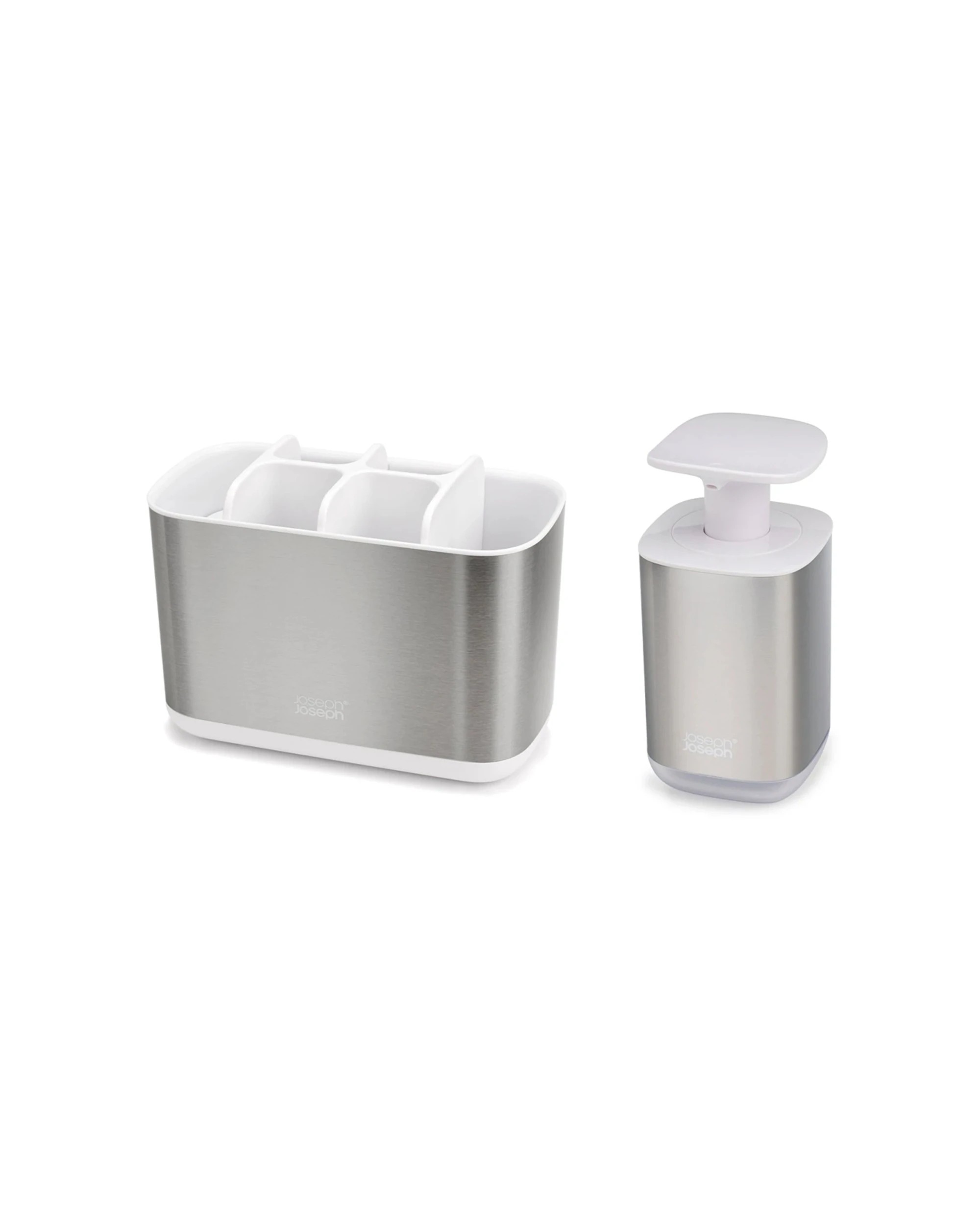 1 Joseph Joseph 2pc Bathroom Beauties Sink Set - White, 1 of 4