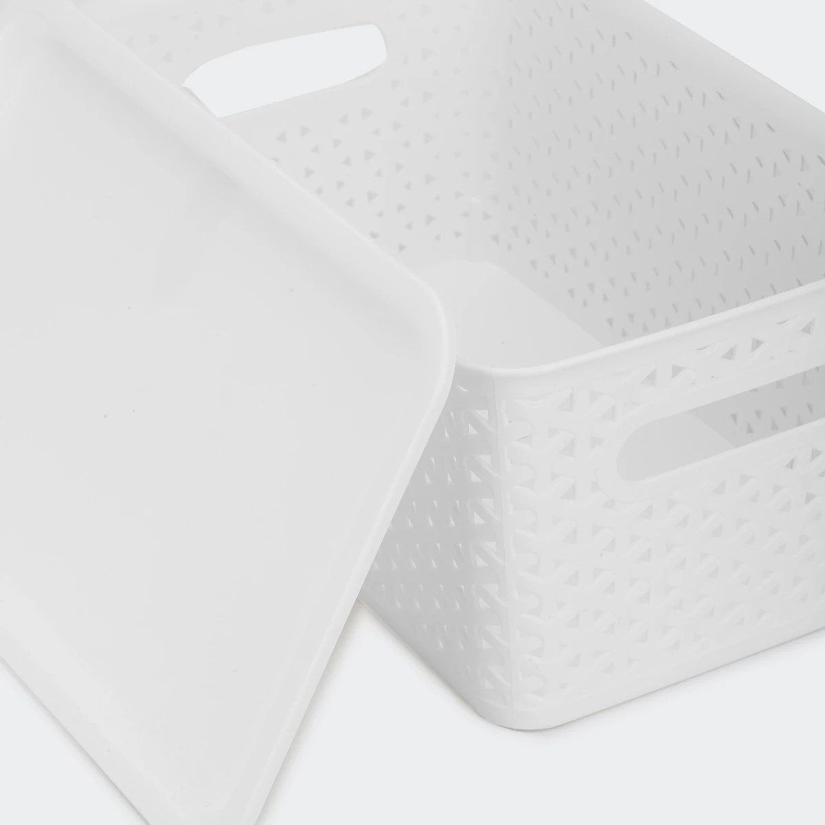 4 Storage Container with Lid Small - White, 4 of 7