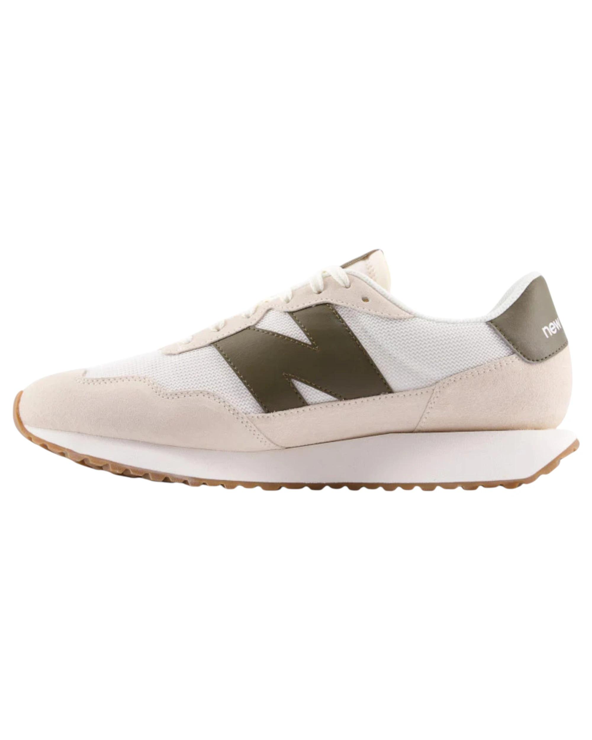 2 New Balance Mens 237 Athletic Shoes WHITE/OLIVE, 2 of 5