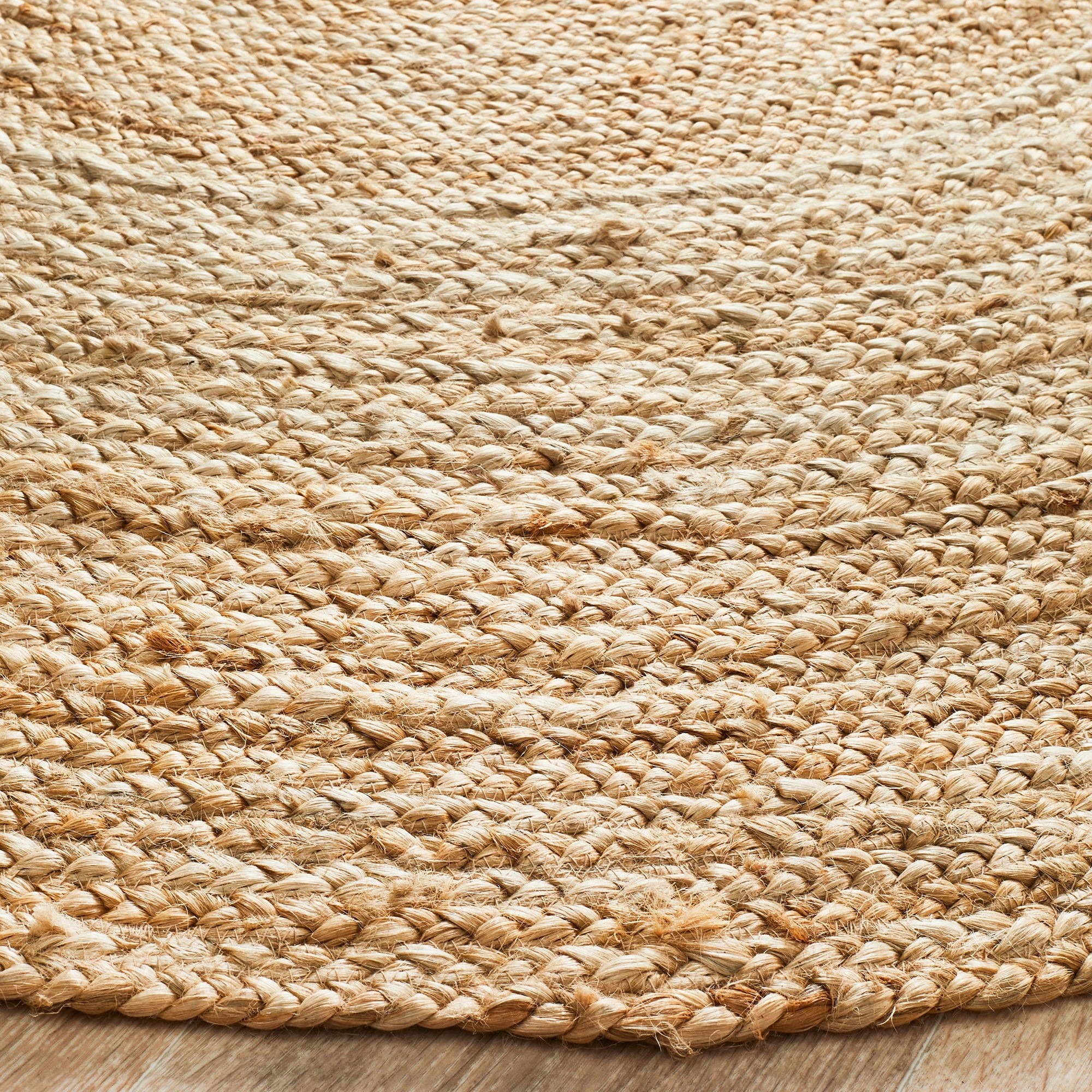 3 Common Ground Rugs Solace Polo 200x200cm - Medium Jute Round Rug - Natural, 3 of 6
