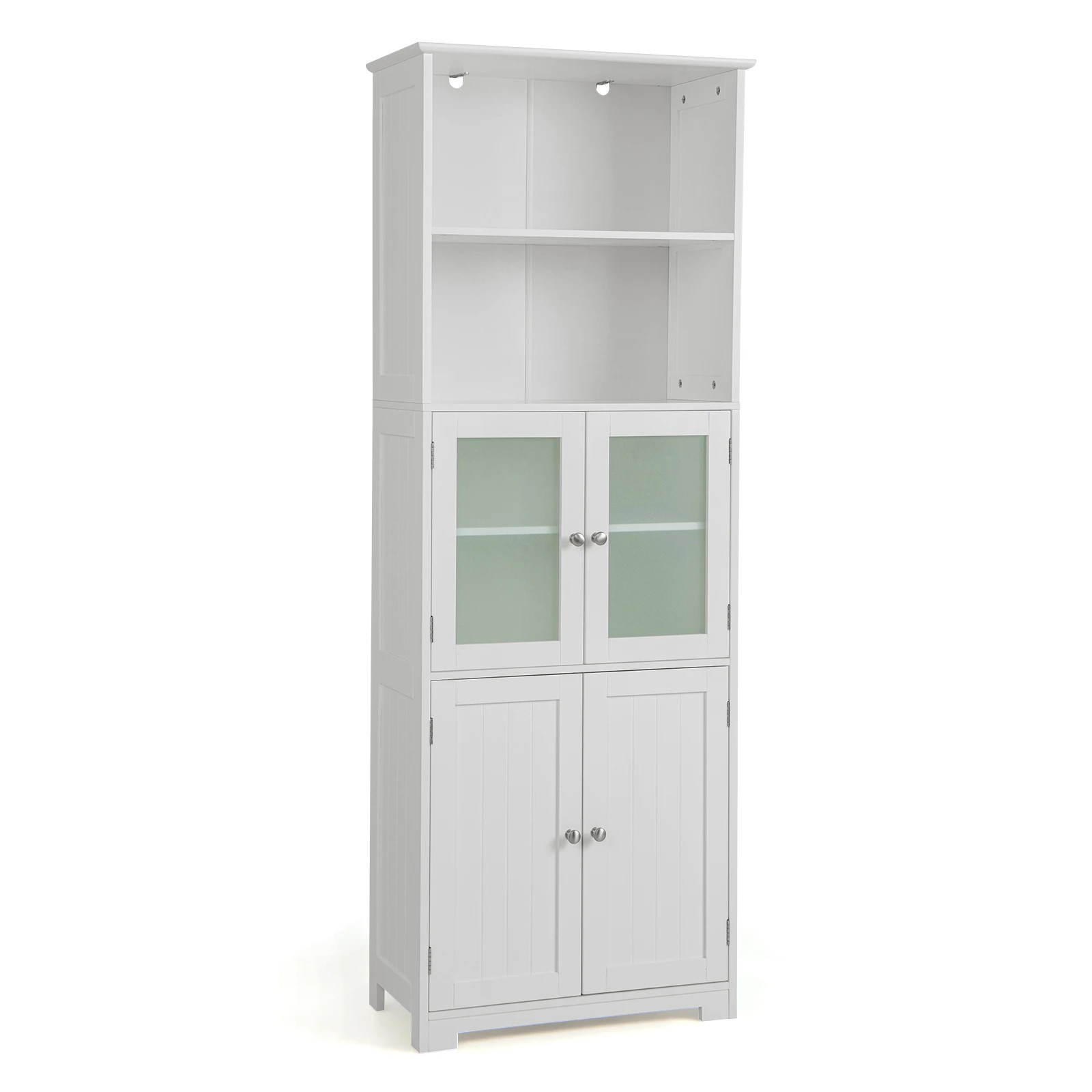 1 Costway 163cm Tall Bathroom Storage Cabinet Organizer Kitchen Pantry Cupboard, 1 of 3