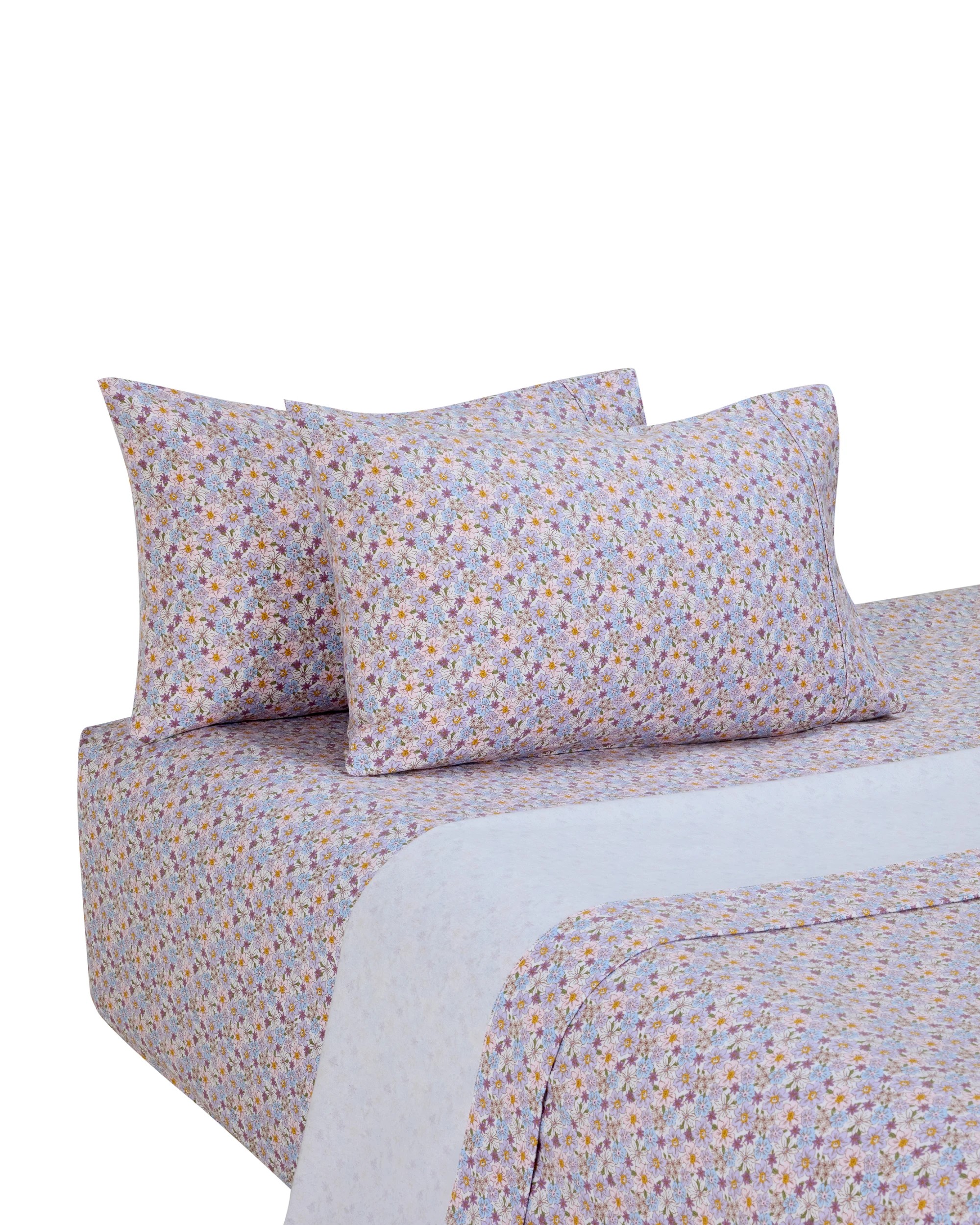 5 Floral Cotton Flannelette Sheet Set - King Bed, 5 of 7