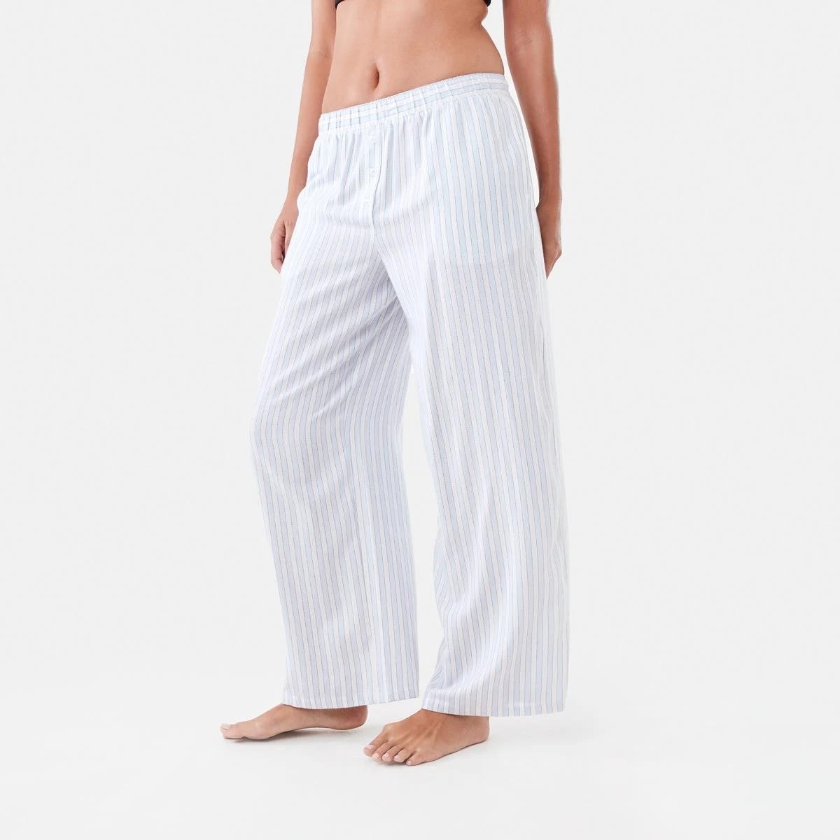 2 Boyfriend Flannel Pants Dot Strp, 2 of 6