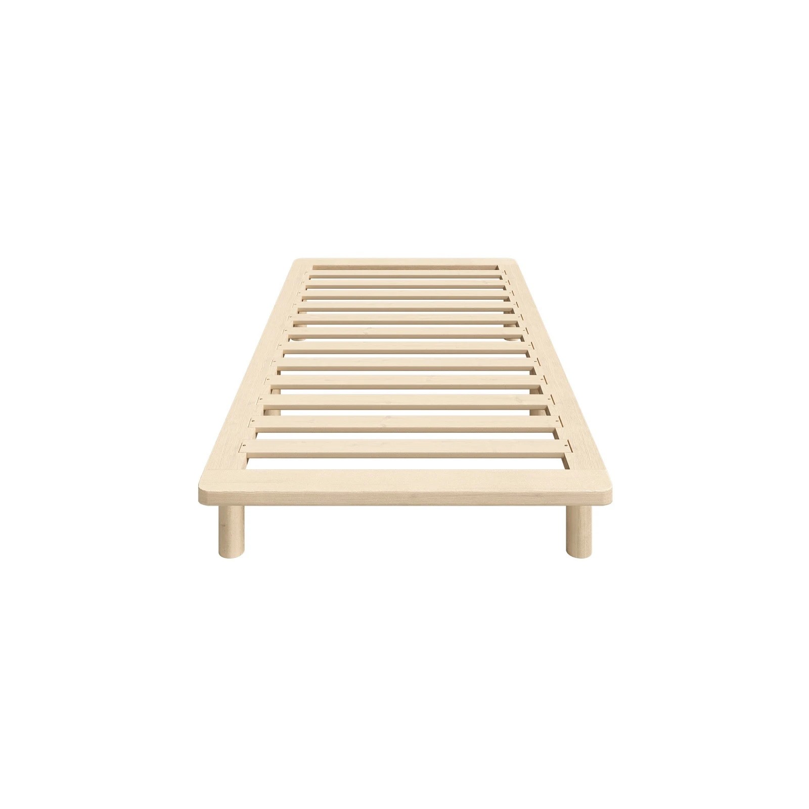 7 Oikiture Bed Frame Single Size Wooden Bed Base Platform Timber
 - Natural, 7 of 10